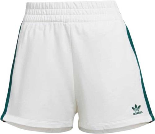 adidas 3 Stripes Short Kvinde White Sweatshorts Str 40 - Bomuld hos Ma...