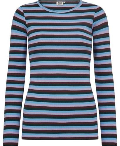 Magasin Milla 1G Kvinde Autumn Multi Stripe Langærmede Tshirts Str L B...