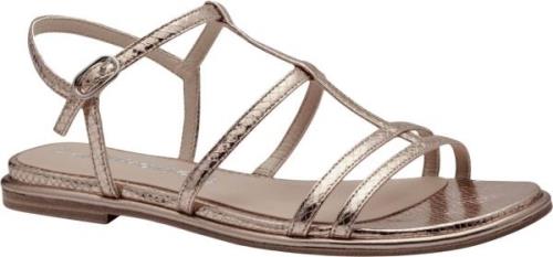 Tamaris 128158-42 Kvinde Light Gold Flade Sandaler Str 40 - hos Magasi...