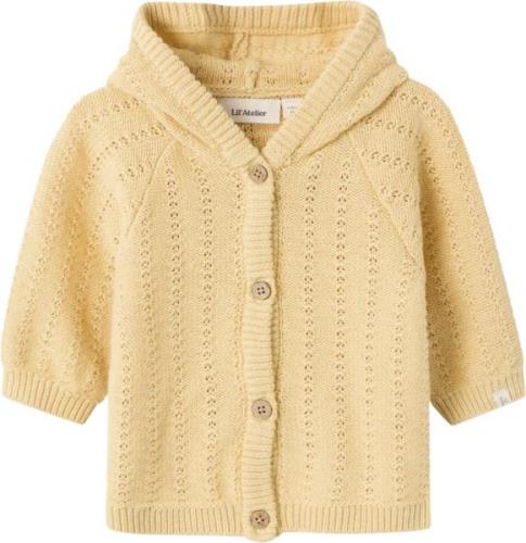 Lil' Atelier Nbfdaimo LS Knit Jacket LIL Str 68 - Sahara Sun Cardigans...