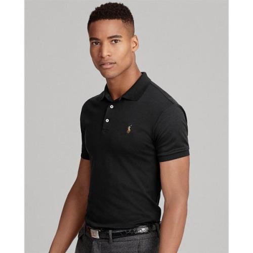 Polo Ralph Lauren Slim Fit Softtouch Polo Shirt Mand Sort Kortærmede P...