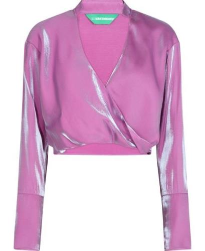 Something New Snbey LS TOP D2 Kvinde Rose Violet Langærmede Bluser Str...