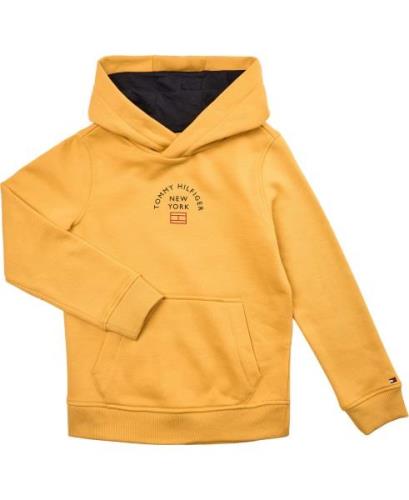 Tommy Hilfiger TH Logo Hoodie Str 5 år / 110 cm - Tuscan Yellow Hættet...