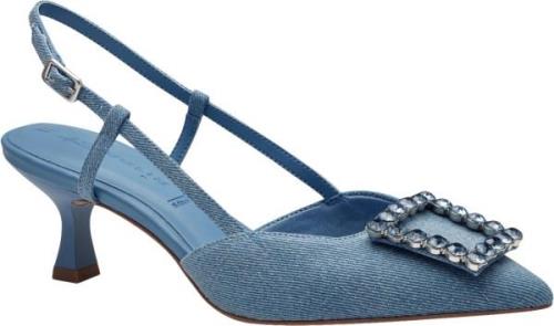 Tamaris 129601-42 Kvinde Denim Slingbacks Str 40 - Denim hos Magasin