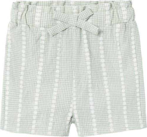 Name It Nmfhicheck Shorts Str 92 - Silt Green Shorts & Bloomers hos Ma...