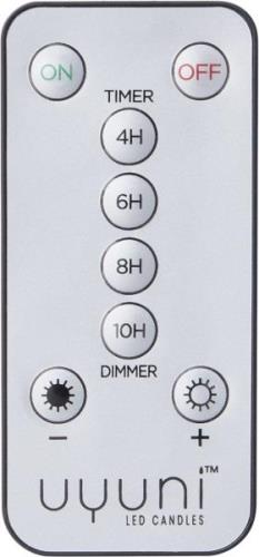 Uyuni Remote Control 4/6/8/10h Timer, 3x Dimmer - 4 x 8,6 cm Silver - ...