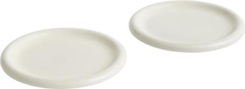 Hay Barro Plateset of 2-ø24-off-white 0008 - Middagstallerkener hos Ma...