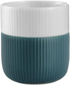 Royal Copenhagen Fluted Contrast Mug 35cl Petrol Hvid, Petroleum Str H...