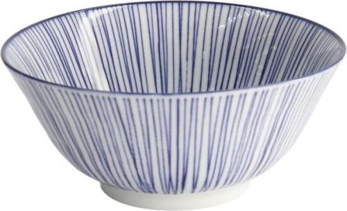 Tokyo Design Studio Nippon Blue Tayo Bowl 15.2x6. 7cm Lines Blue/white...