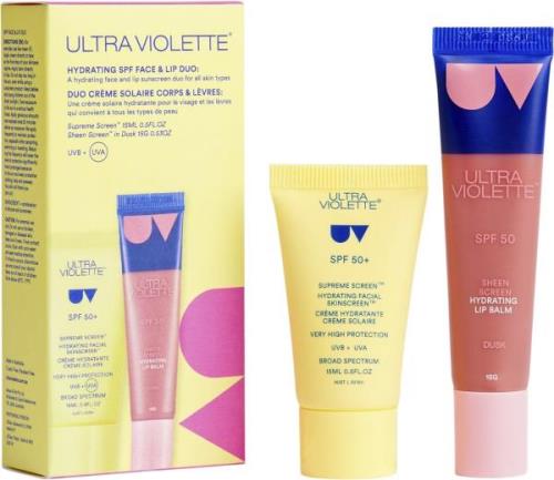 Ultra Violette Hydrating SPF Face & Lip Duo Skincare Set 15 ml + 15 g ...