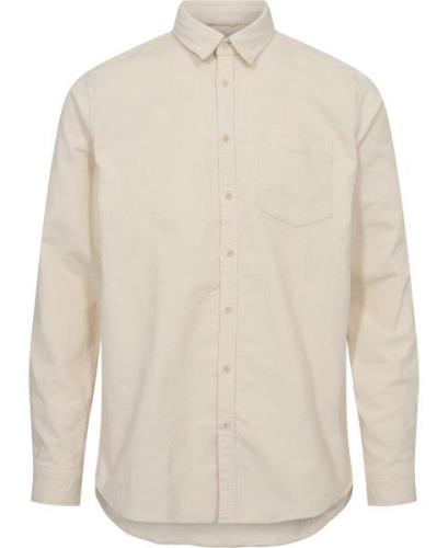 Magasin Corduroy 1 Shirt Organic Gots Mand Antique White Langærmede Sk...