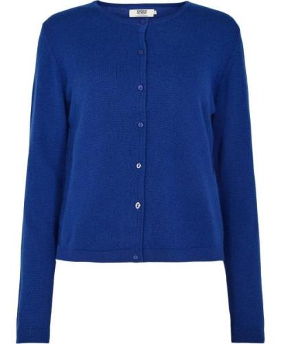 Magasin Mabel 3 100% Cashmere Kvinde Fantasy Blue Sweaters Str L Cashm...