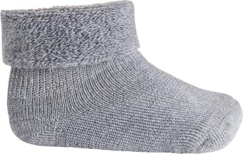 mpKids Ankle Terry Wool Baby Str 19/21 - Grå Strømper hos Magasin