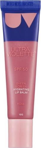 Ultra Violette Sheen Screen Rose Spf50 Fugtighedsgivende Læbepomade me...