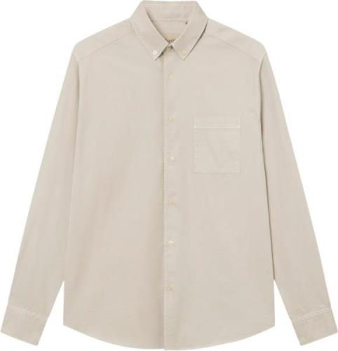 Forét Camp Light Twill Shirt Mand Oat Langærmede Skjorter Str L - hos ...