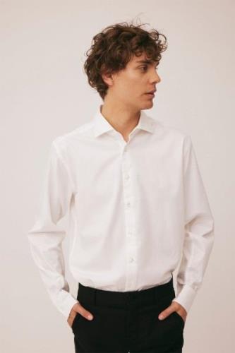 Magasin Rob 1O Organic Cotton Mand White Langærmede Skjorter Str L/42 ...