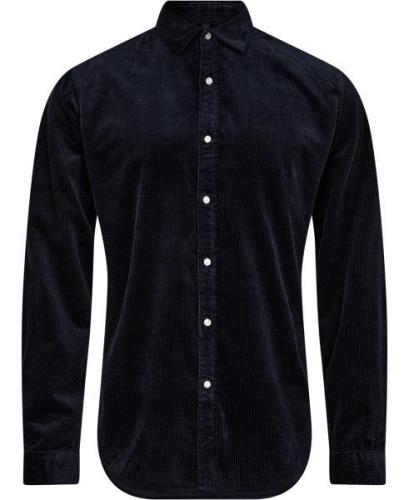 McNeal Corduroy Shirt Mand Sky Captain Langærmede Skjorter Tailored Fi...