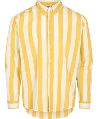 Magasin Adnan Resort Shirt Organic Gots Mand Sulphur / Bright White La...