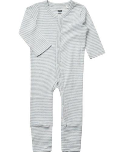 Magasin Newborn Bodysuit Gots Str 62 Blue Stripe Nattøj Bomuld