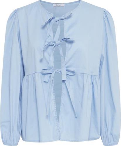 Sorbet Sbholli TIE Shirt Kvinde Provence Langærmede Bluser Str S/M - h...