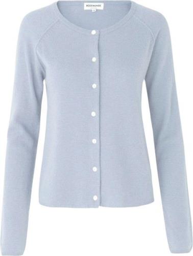 Rosemunde Wool & Cashmere Cardigan ls Kvinde Heather Sky Cardigans Str...