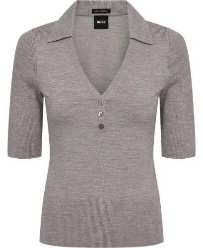 BOSS Fatirame Kvinde Open Grey Sweaters Str S - hos Magasin