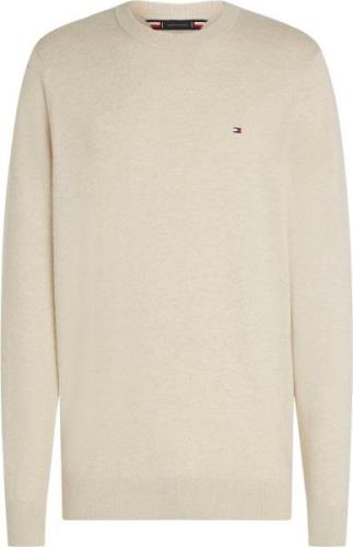 Tommy Hilfiger Pima ORG CTN Cashmere Crew Neck Mand Heathered Oatmilk ...