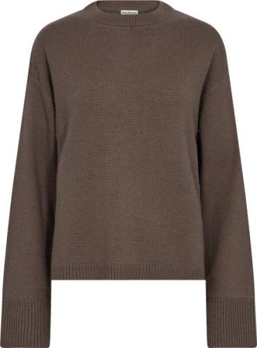 Bruun & Stengade BS Michelle Knitwear Kvinde Mink Sweaters Str L - hos...