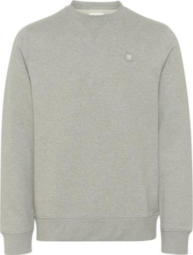 Wood Wood Wwtye Mand Light Melange Grey Sweatshirts Str L - hos Magasi...