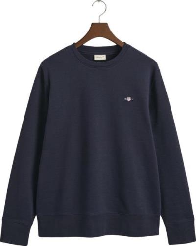 Gant REG EMB Archive Shield Cneck Mand Evening Blue Sweatshirts Str L ...