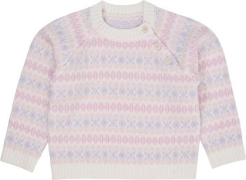 Copenhagen Colors Merino Pattern Pull Over Str 128 Merino - Lavender C...