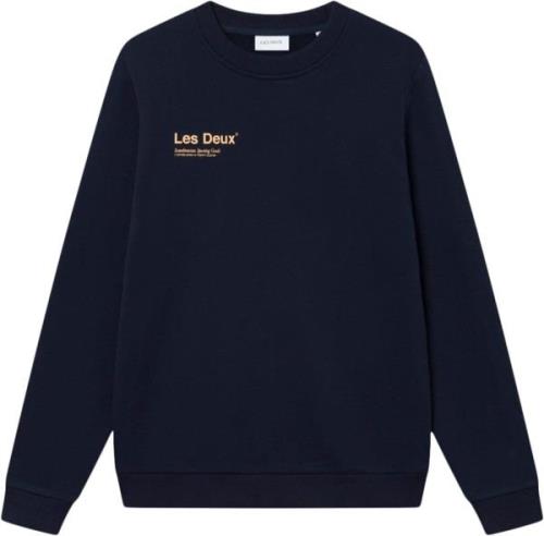 Les Deux Brody Sweatshirt 2. 0 Mand Navy Sweatshirts Regular Fit Str L...