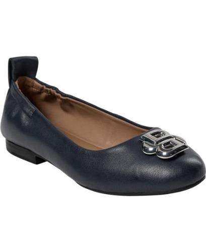 BOSS Dasy_Ballerina_Nabb Kvinde Dark Blue Ballerinaer Str 40 - hos Mag...