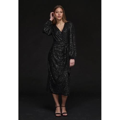 Minus Msmanja Midi Dress Kvinde Black Midi Kjoler Str 40 - hos Magasin