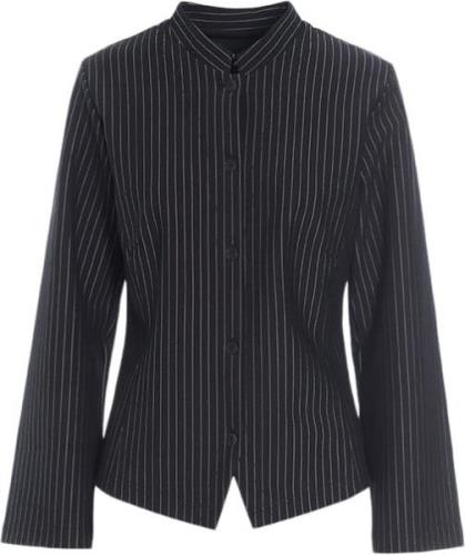 Bitte Kai Rand Pinstripe Jersey Kvinde Black Pinstripe Overgangsjakker...