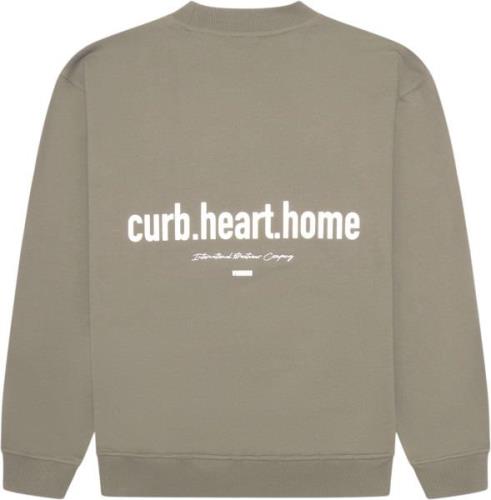 Woodbird Wbcope Home Crew Mand Dark Beige Sweatshirts Str L - hos Maga...