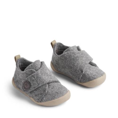 Wheat Indoor Shoe Fleecy Grey Hjemmesko Str 23 - Uld hos Magasin