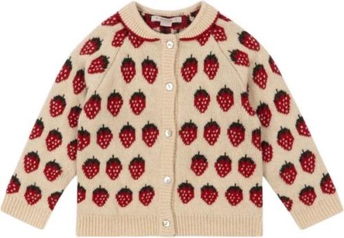 Konges Sløjd Belou Knit Collar Cardigan Str 12M - Strawberry Cardigans...