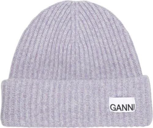 Ganni Structured Rib Beanie ONE SIZE - Huer hos Magasin