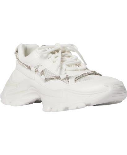 Steve Madden Miracles Sneaker Kvinde White/sil Sneakers Str 40 - hos M...