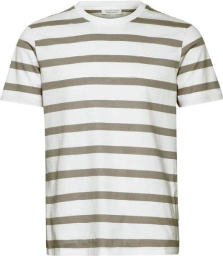 Casual Friday Cfthor Y/D Slub Yarn tee Mand Vetiver Kortærmede T-shirt...