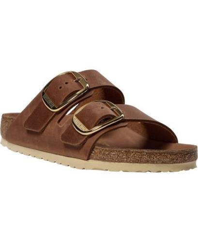 Birkenstock Arizona Big Buckle Leoi Cognac HEX Kvinde Brown Flade Sand...