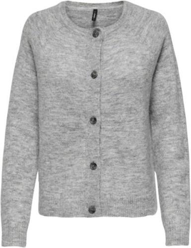 ONLY Onlallison LS Oneck Cardigan EX KN Kvinde Grå Sweaters Regular Fi...