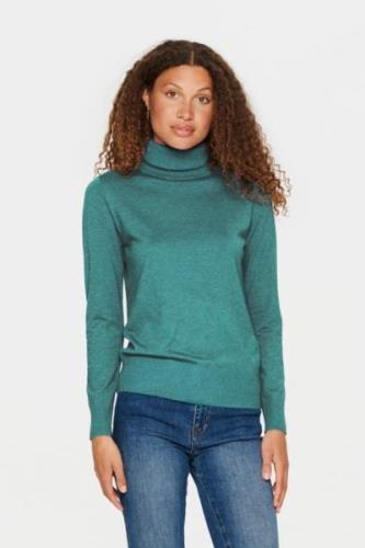 Saint Tropez J2046, Milasz Rollneck Pullover Kvinde Sagebrush Green Me...