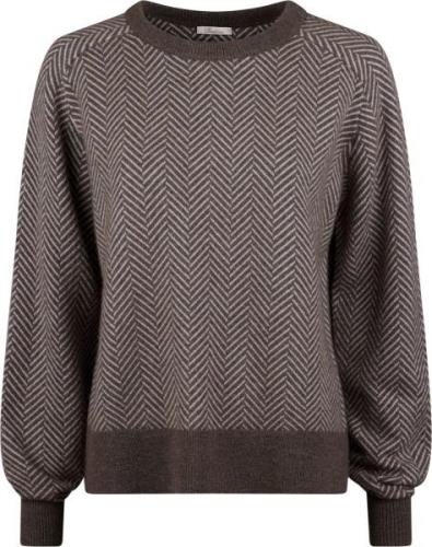 Stenströms Iberia Knit Sweater Kvinde Brown Sweaters Str L - hos Magas...