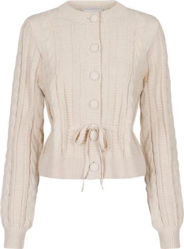 Neo Noir Molina Knit Cardigan Kvinde Sand Cardigans Str 40 - hos Magas...