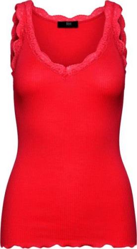 Rosemunde Rmwbalta Modal SL Lace Vneck top Kvinde Racing Red Toppe Str...