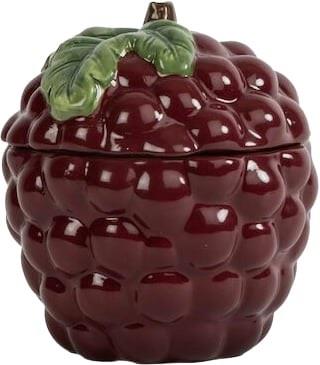 BYON Bowl Grape With lid Purple Str ø10x12cm - Serveringsfade hos Maga...