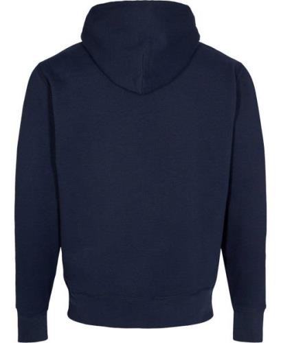 Polo Ralph Lauren RL Fleecelsl-knt Mand Blå Hoodies Str L - Bomuld hos...