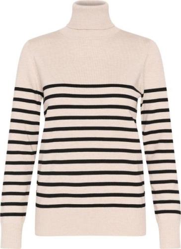 Saint Tropez Milasz St. Rollneck Pullover Kvinde Gray Morn Mila Stripe...